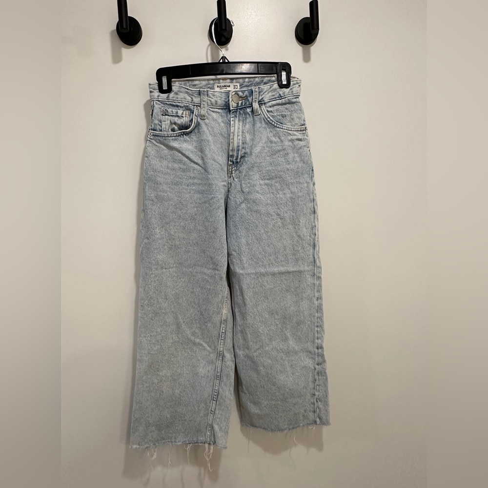 High-rise Culotte Jeans